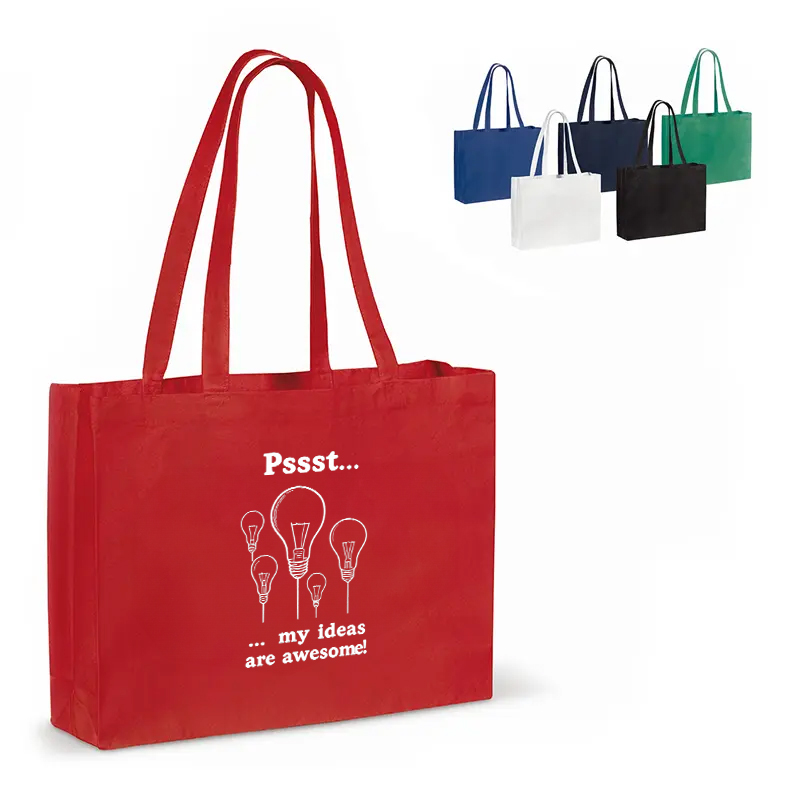 Recycled cotton bag gusset