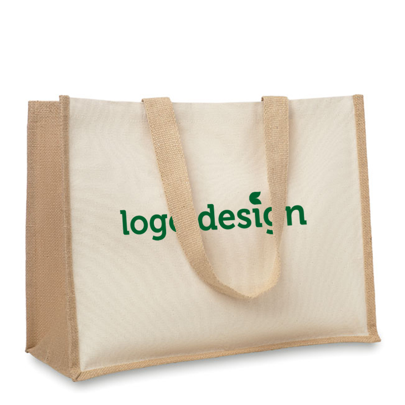 Shopping bag canvas and jute