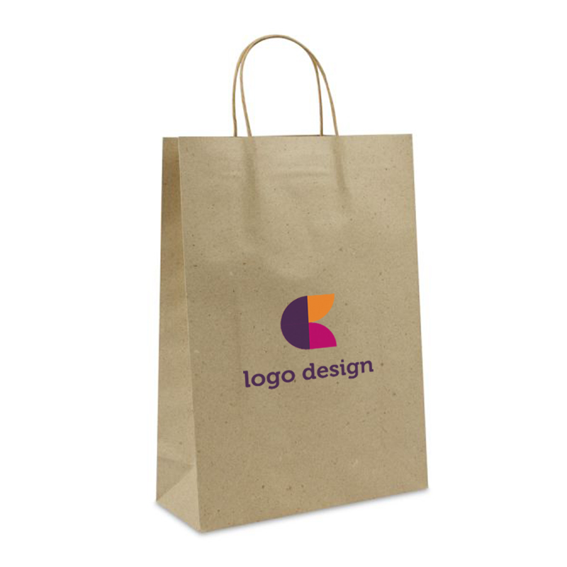 Grass paper bag large