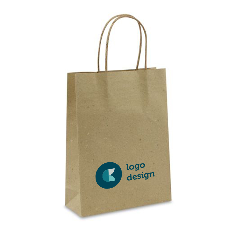 Grass paper bag middle
