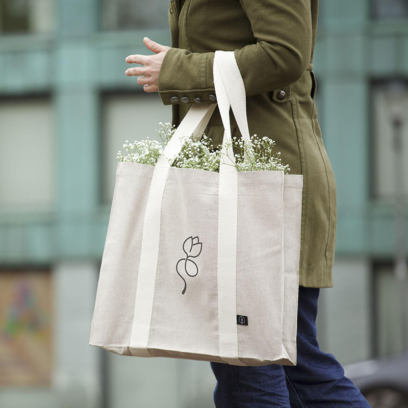 Recycled cotton shopping bag - Image 3