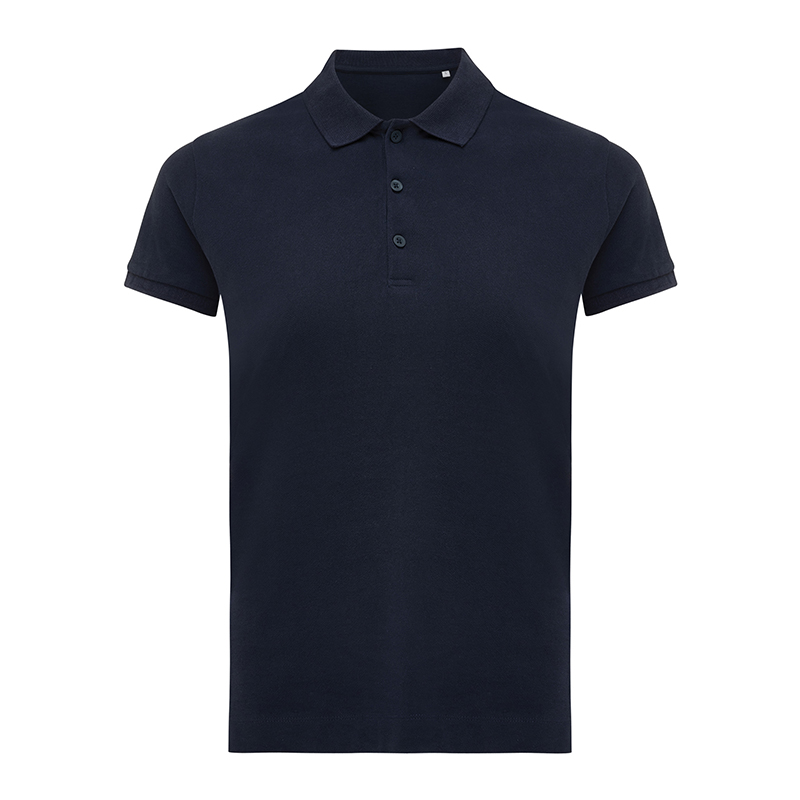 Women's polo shirt recycled cotton - Image 3