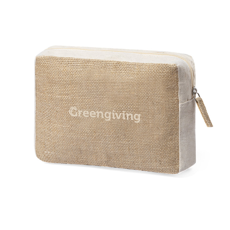 Toiletry bag jute Eco promotional gift