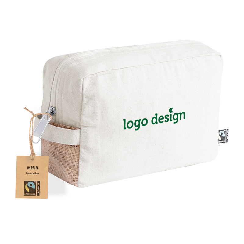 Fairtrade cotton toilet bag