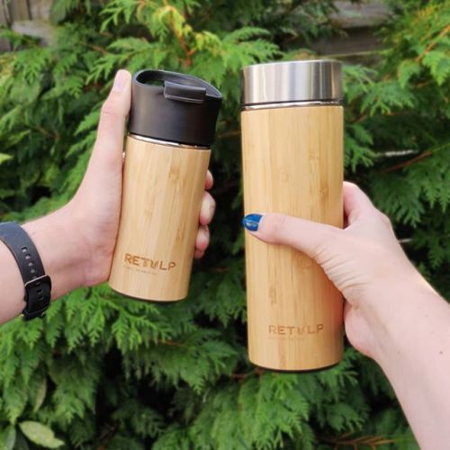 Bamboo thermos bottle with tea filter - Image 6