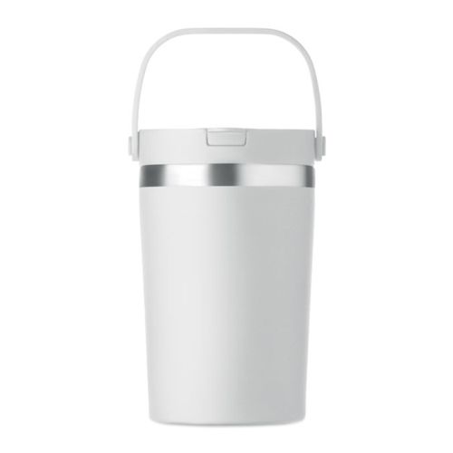 Double-Walled Tumbler with Straw