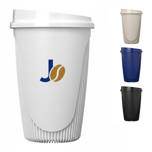 Single-wall cup with ridges - Image 1