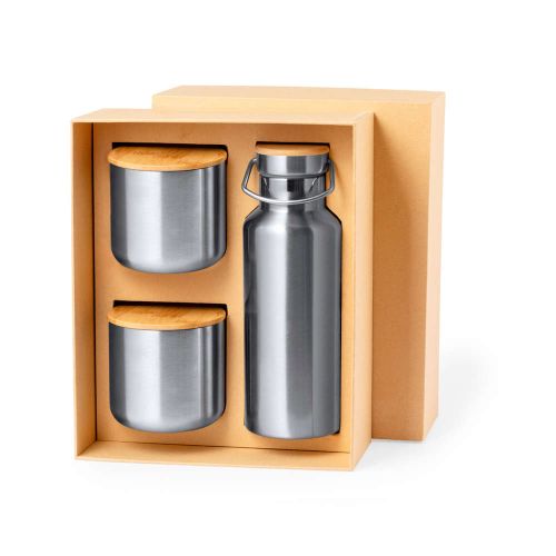 Thermos bottle with cups - Image 1