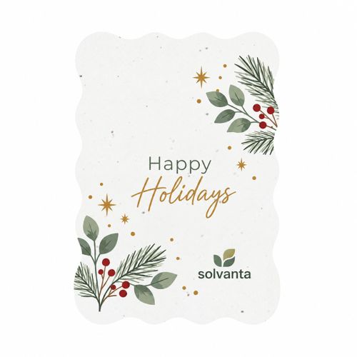Seed paper card A5 wavy edge | Christmas - Image 1