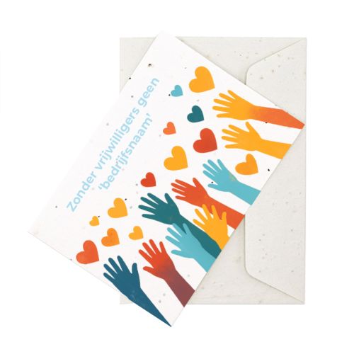 Seed Paper Card A6 | Volunteer Day - Image 1