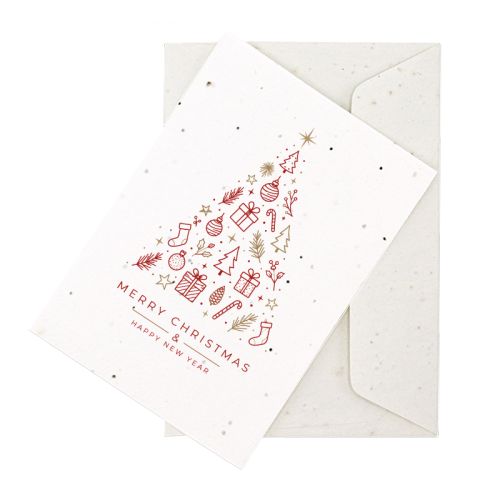 Christmas card seed paper A5 - Image 1