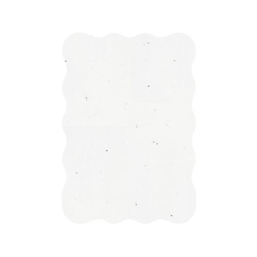 Seed paper card A6 wavy edge - Image 2