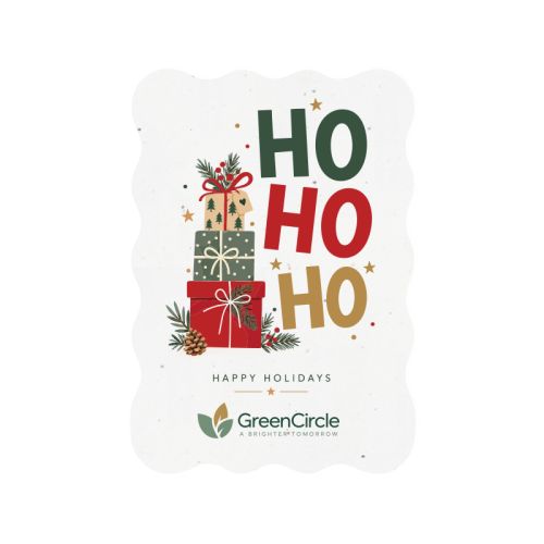 Seed paper card A6 wavy edge | Christmas - Image 1