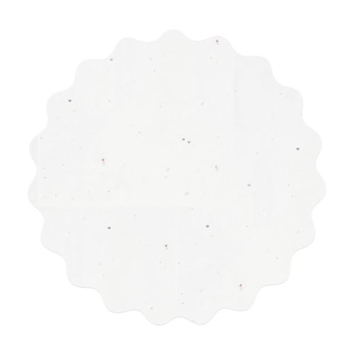 Round seed paper card A5 wavy edge - Image 2