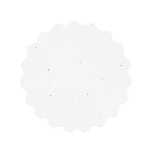 Round seed paper card A6 wavy edge | Christmas - Image 2