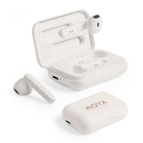 Wireless earbuds made of wheat straw - Image 1