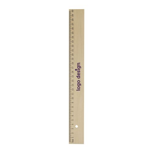 Wooden ruler 30 cm - Image 1
