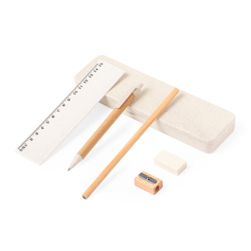 Writing set wheat straw - Image 2