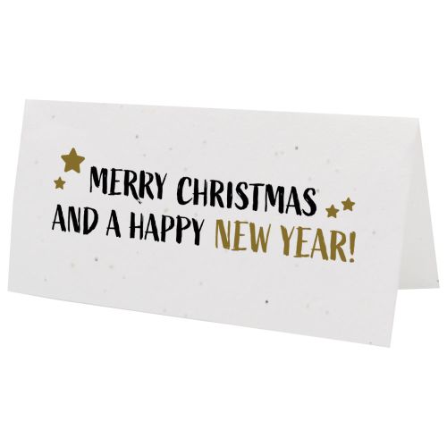 Seed paper Christmas card folded - Image 1