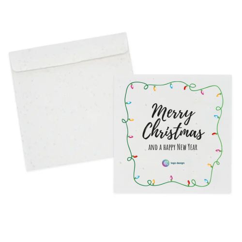 Seed paper Christmas card 21 x 21 cm - Image 1