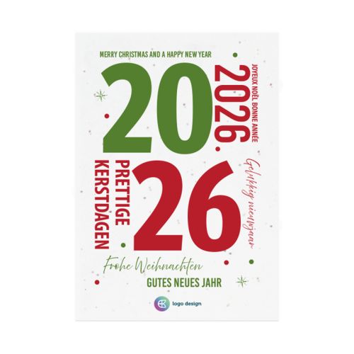 Christmas card seed paper A5 - Image 5