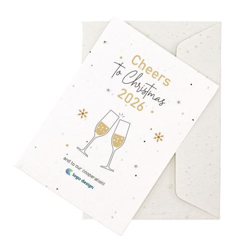 Christmas card seed paper A5 - Image 1
