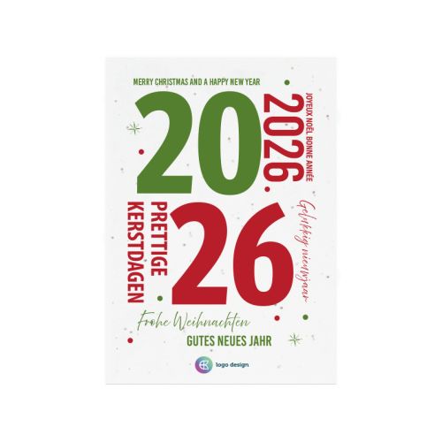 Christmas card seed paper A6 - Image 5