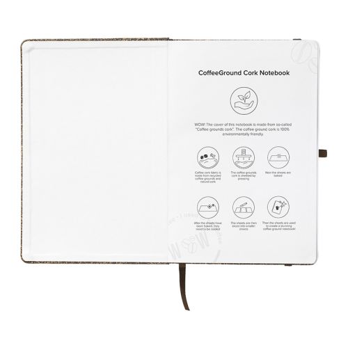 Notebook coffee grounds A5 - Image 4