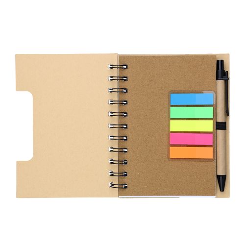 Bamboo notebook with sticky notes - Image 4