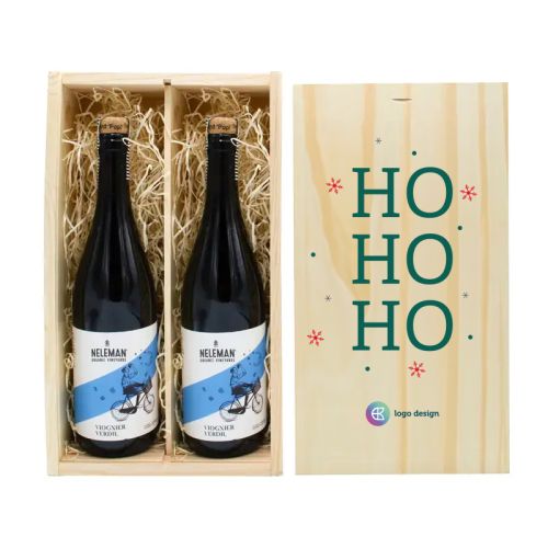 Wine box 2 bottles - Image 1