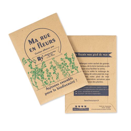 Seed packet 85 x 125 mm kraft paper - Image 1