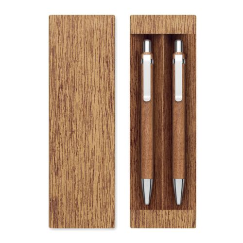 Acacia Wood Pen Set - Image 4