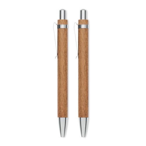 Acacia Wood Pen Set - Image 2