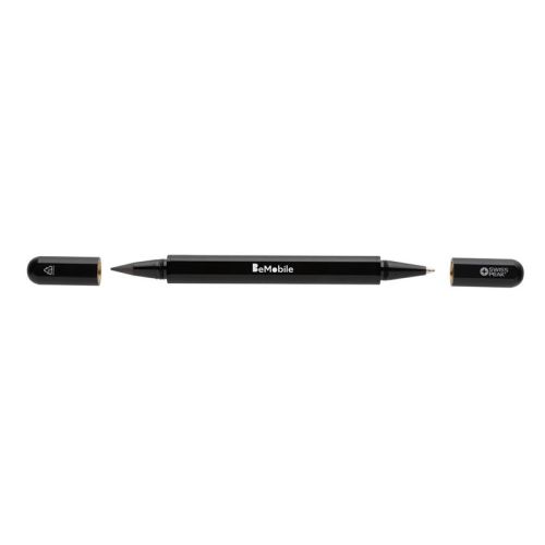 Dual tip pen recycled aluminum - Image 1