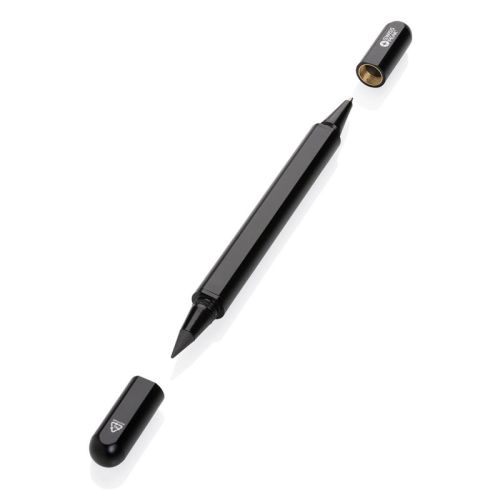 Dual tip pen recycled aluminum - Image 2