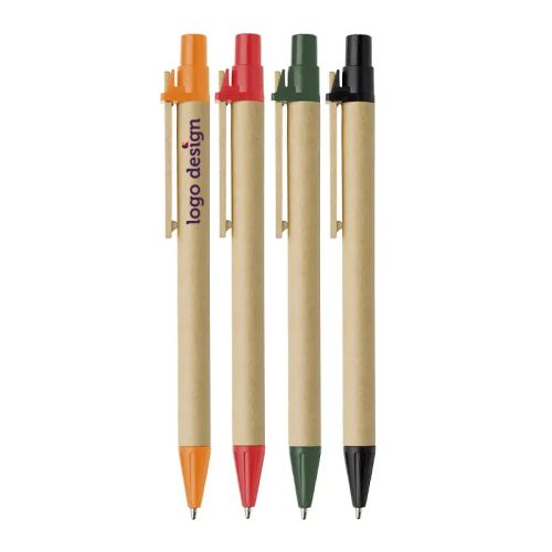 Cardboard pen blue ink - Image 1