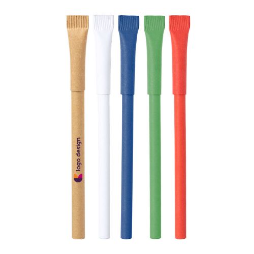Cardboard pen with cap - Image 1