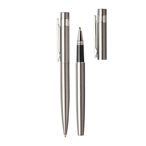 Writing set recycled stainless steel - Image 2
