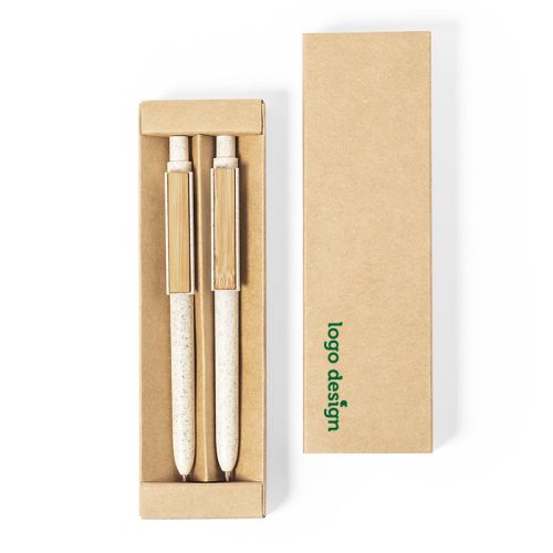 Wheat straw pen set - Image 1