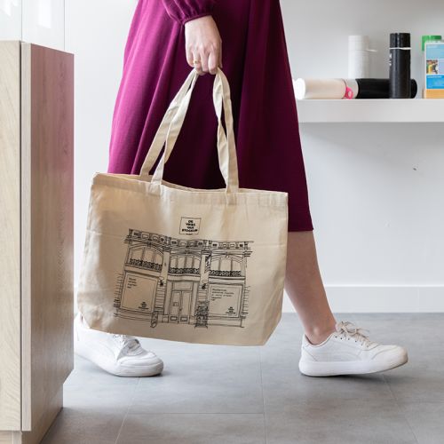Wide canvas shopper - Image 5
