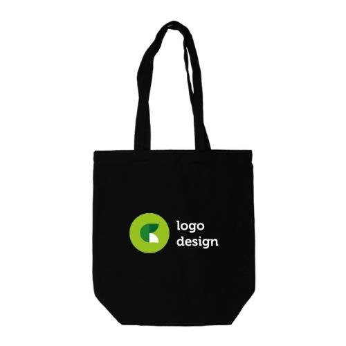 Canvas shopper small black - Image 4