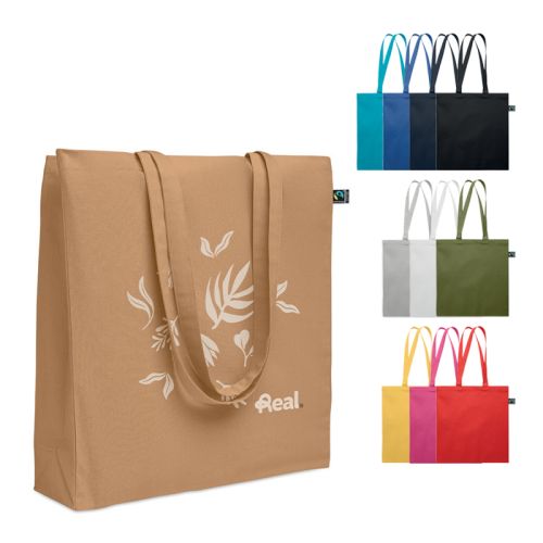 Fairtrade tote bag with gusset - Image 1