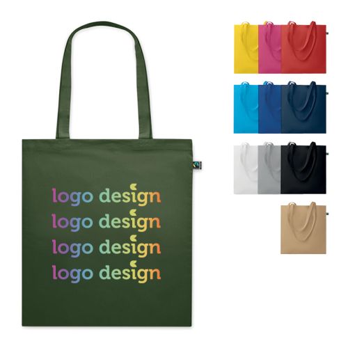 Fairtrade coloured tote bag - Image 1
