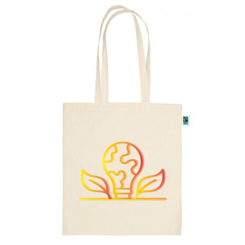 Fairtrade cotton bag | Full colour - Image 1