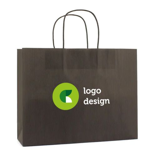 Coloured paper bag L | 120 gsm - Image 1