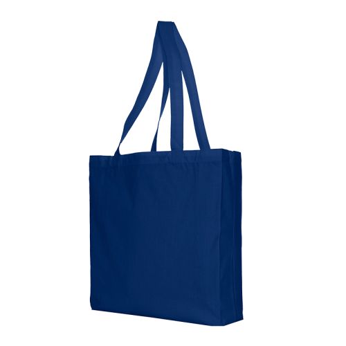 Coloured cotton shopper - Image 2