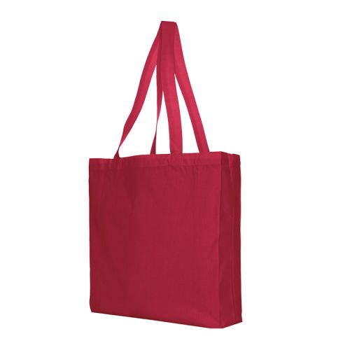Coloured cotton shopper - Image 3