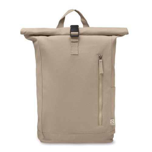 Rolltop backpack recycled cotton - Image 3
