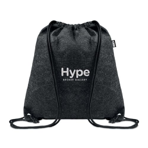 RPET felt drawstring bag - Image 1