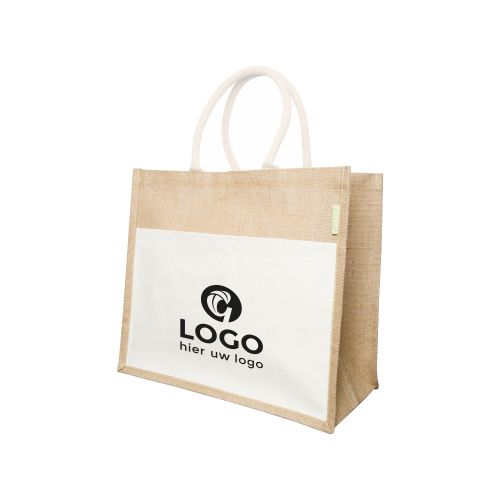 Luxury shopping bag jute - Image 1